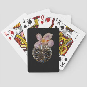 Flowers and Crystal Playing Cards