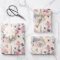 Flowers and Eiffel Tower Paris Travel Pattern
