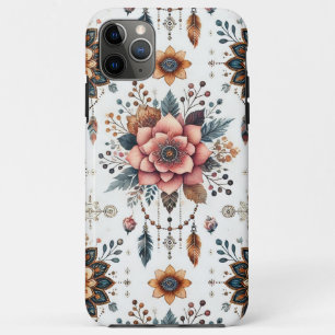 Flowers and Feathers iPhone 11 Pro Max Case