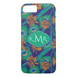 Flowers And Feathers Monogram iPhone 8/7 Case