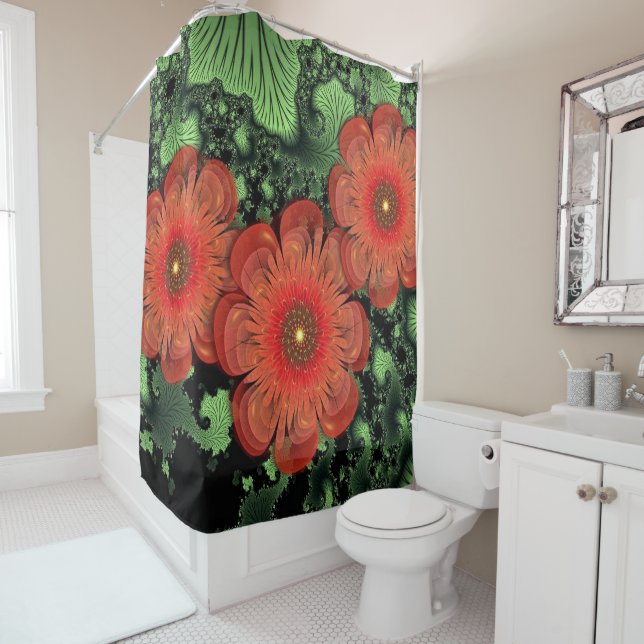 Flowers And Ferns Shower Curtain (In Situ)