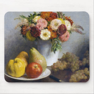 Flowers and Fruit, Henri Fantin-Latour Mouse Pad
