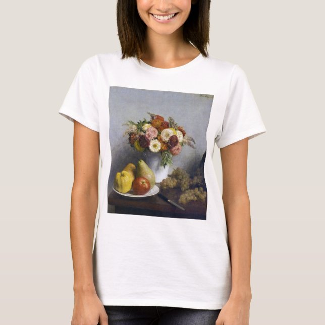 Flowers and Fruit, Henri Fantin-Latour T-Shirt (Front)