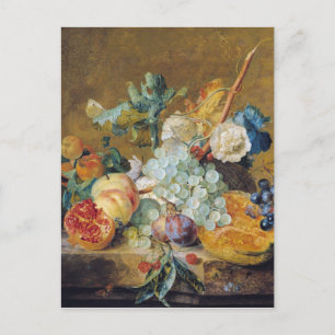 Flowers and Fruit Postcard