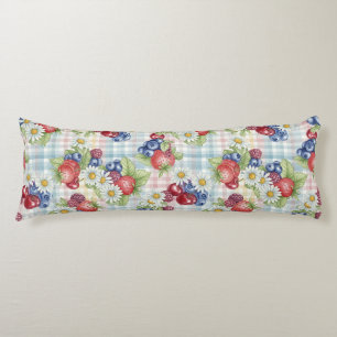 Flowers and Fruits Body Pillow