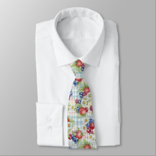Flowers and Fruits Tie