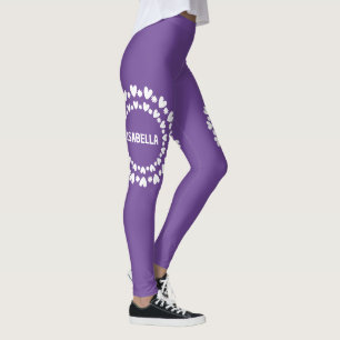 Flowers And Hearts Leggings