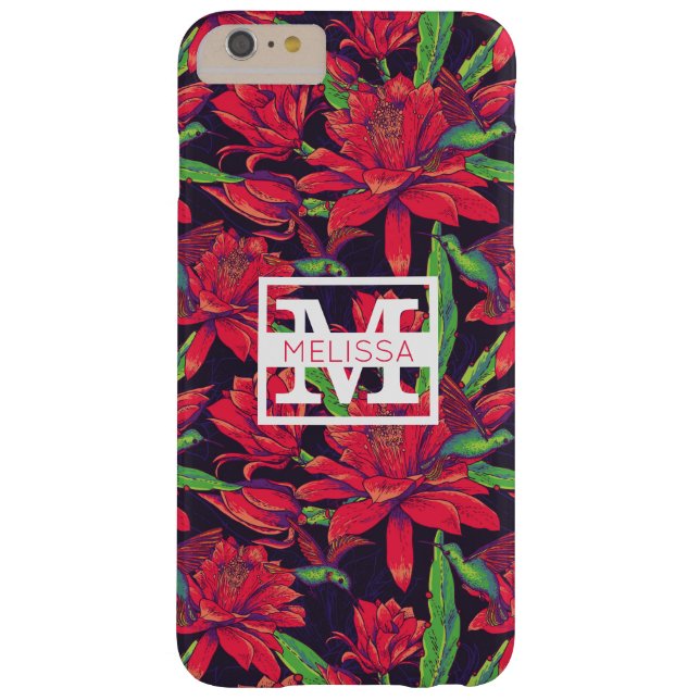 Flowers And Hummingbirds | Add Your Name Case-Mate iPhone Case (Back)
