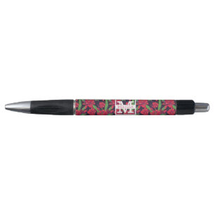 Flowers And Hummingbirds   Add Your Name Pen