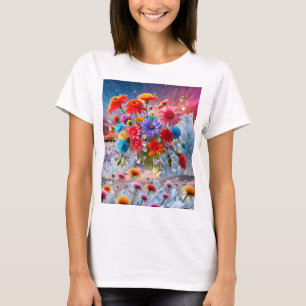 Flowers and Ice Crystals T-Shirt