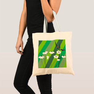 Flowers And Ladybug Tote Bag