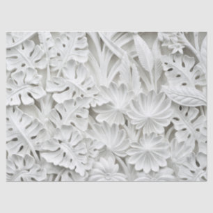 flowers and leaves tissue paper