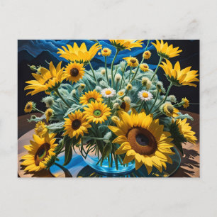 Flowers and Night Stewardship 1 - 001 Holiday Postcard