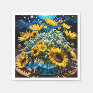 Flowers and Night Stewardship 1 - 001 Napkin
