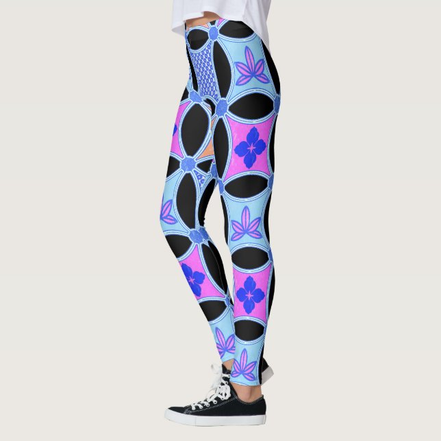 Flowers and Patterns Leggings (Left)