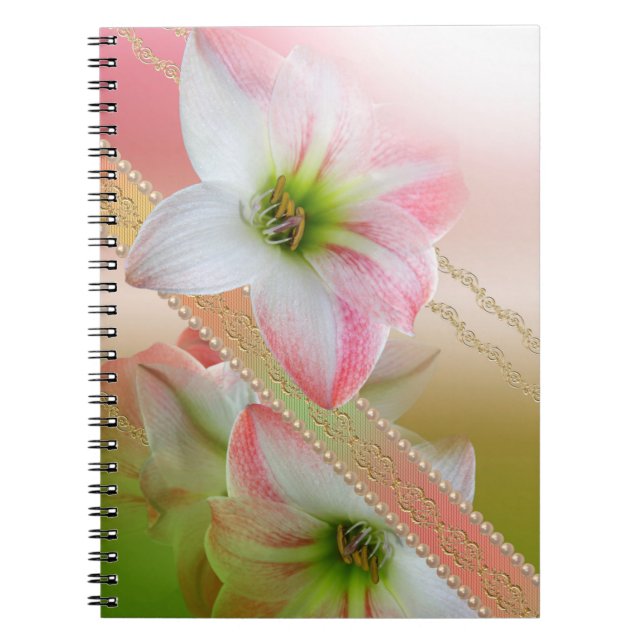 Flowers and Pearls Notebook (Front)