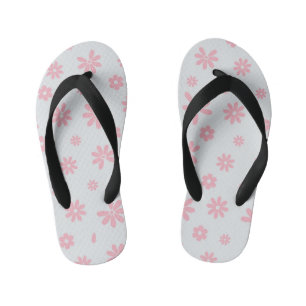 Flowers and Petals 12 Kid's Flip Flops