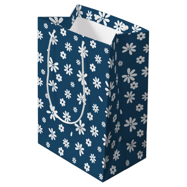 Flowers and Petals 4 Medium Gift Bag (Back Angled)
