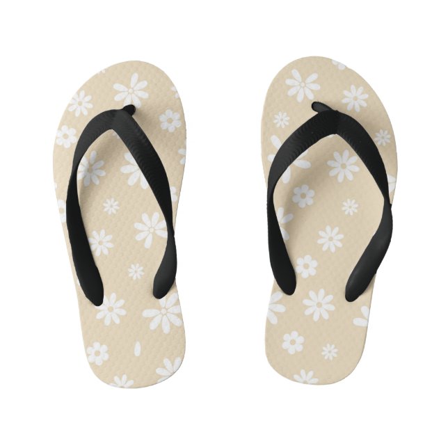 Flowers and Petals 7 Kid's Flip Flops (Footbed)