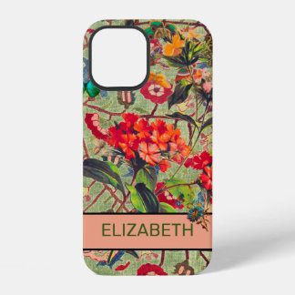 FLOWERS AND WILLIAM MORRIS iPhone 12 CASE DIY NAME