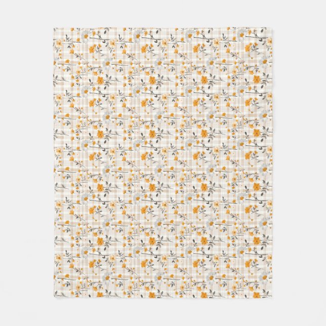 Flowers Are Love's Truest Language Fleece Blanket (Front)