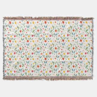 Flowers Are The Art Of Nature Throw Blanket