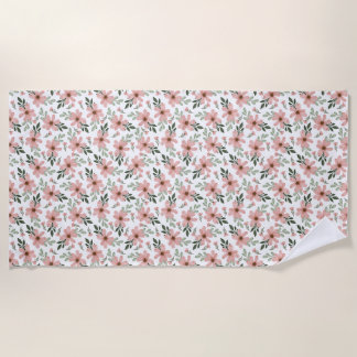 Flowers Are The Music Of The Ground Beach Towel