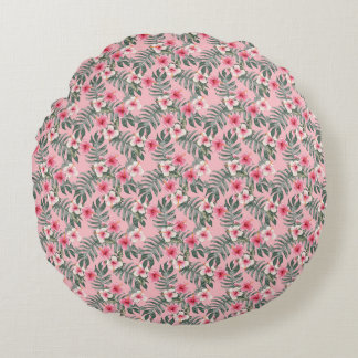 Flowers Are The Stars Of The Earth Round Pillow