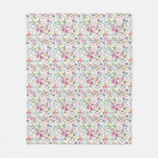 Flowers Are The Words Of The Earth Fleece Blanket