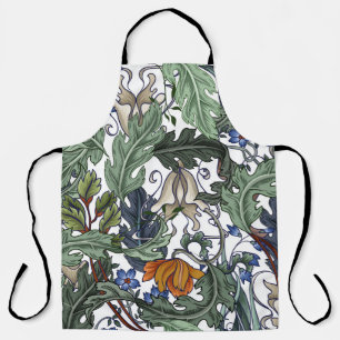 Flowers, art deco, modern, seamless. apron