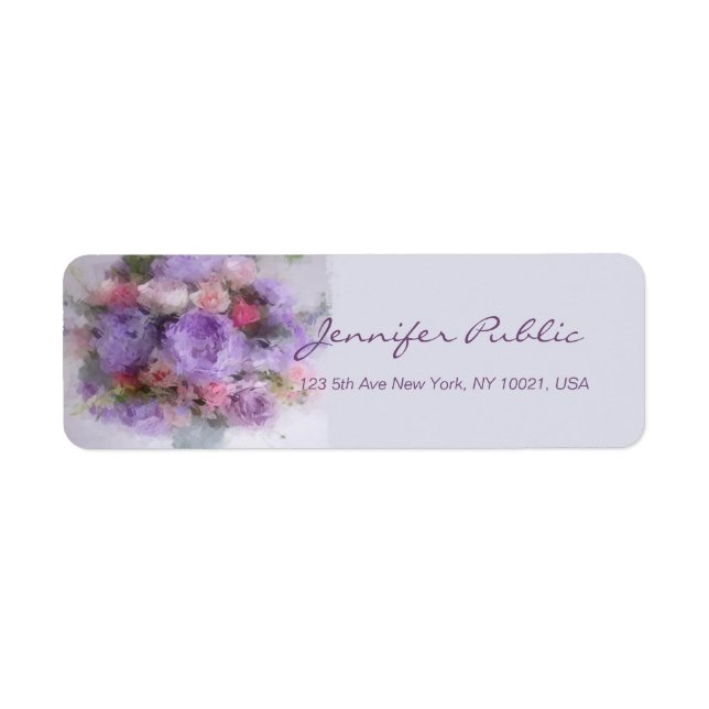 Flowers Art Painting Hand Script Elegant Template (Front)