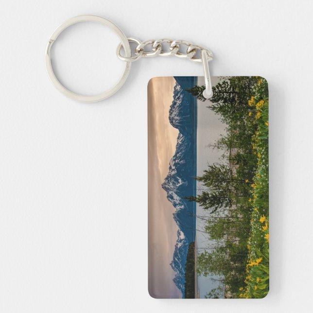 Flowers at Colter Bay Keychain (Front)