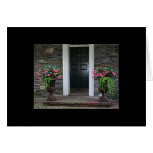 Flowers at the door