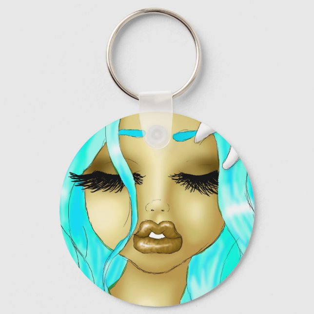 Flowers & Beauty Keychain (Front)