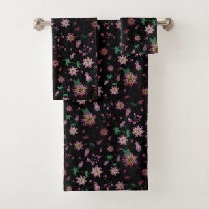 Flowers & Berries Fog Bath Towel Set