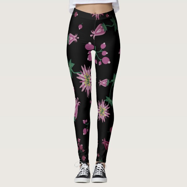 Flowers & Berries Fog Leggings (Front)