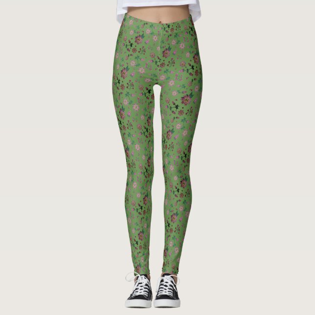 Flowers & Berries Leggings (Front)