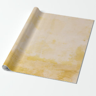 Flowers beside yellow wall wrapping paper