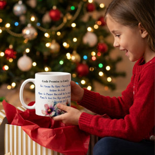Flowers Bible Verse Jeremiah 29:11 Personalize Coffee Mug
