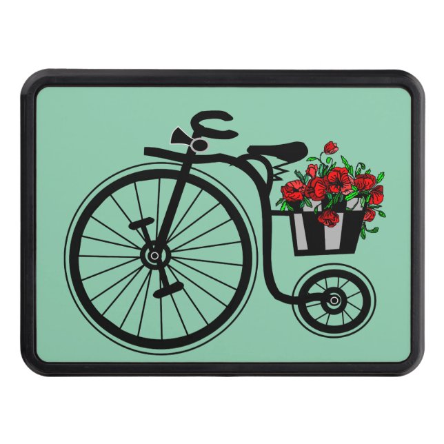 Flowers Bike Hitch Cover (Front)