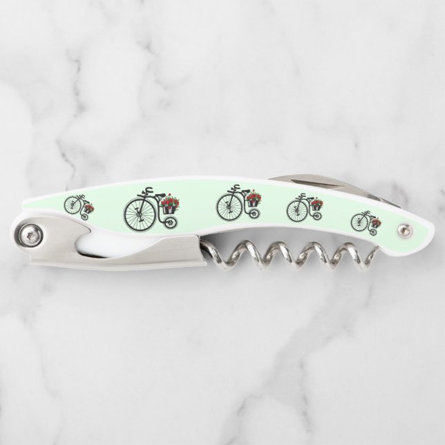 Flowers Bike Waiter's Corkscrew (Front)