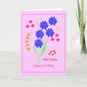 Flowers Birthday card