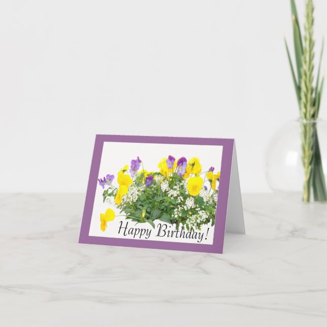 Flowers Birthday Card (Front)