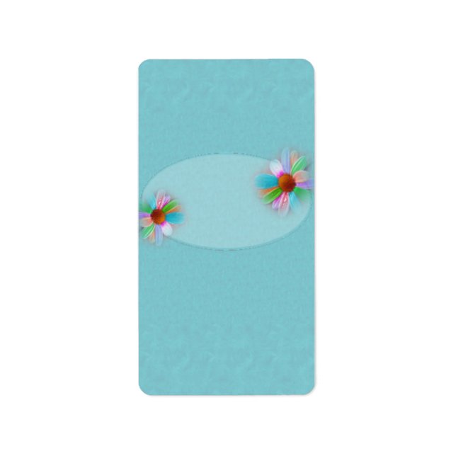 Flowers Birthday Hershey Miniature Candy Wrapper Label (Front)