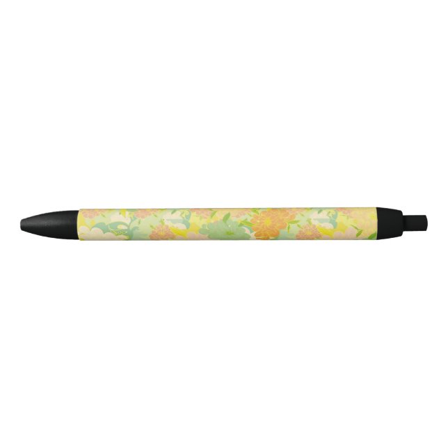 Flowers Black Ink Pen (Front)