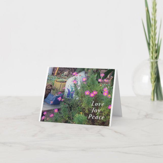 Flowers Blank Note Card (Front)