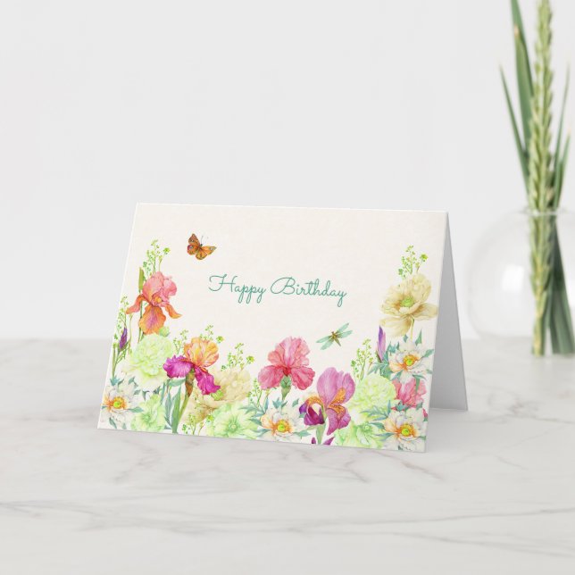 Flowers bloom  card (Front)