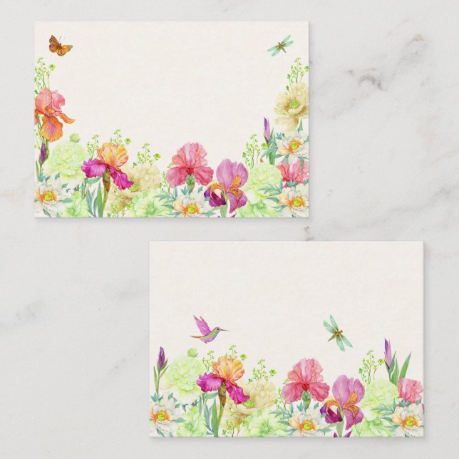 Flowers bloom  card (Front/Back)