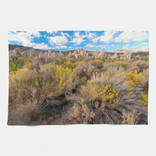 Flowers   Blooming Sagebrush California Kitchen Towel