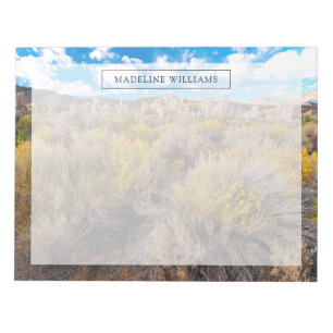 Flowers   Blooming Sagebrush California Notepad